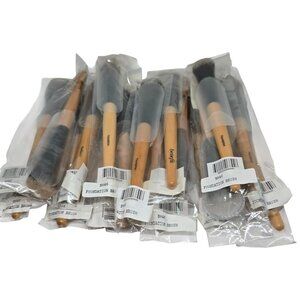 Benefit Foundation Brush – Lot of 20 – New Sealed – Wooden Handle Makeup Brushes